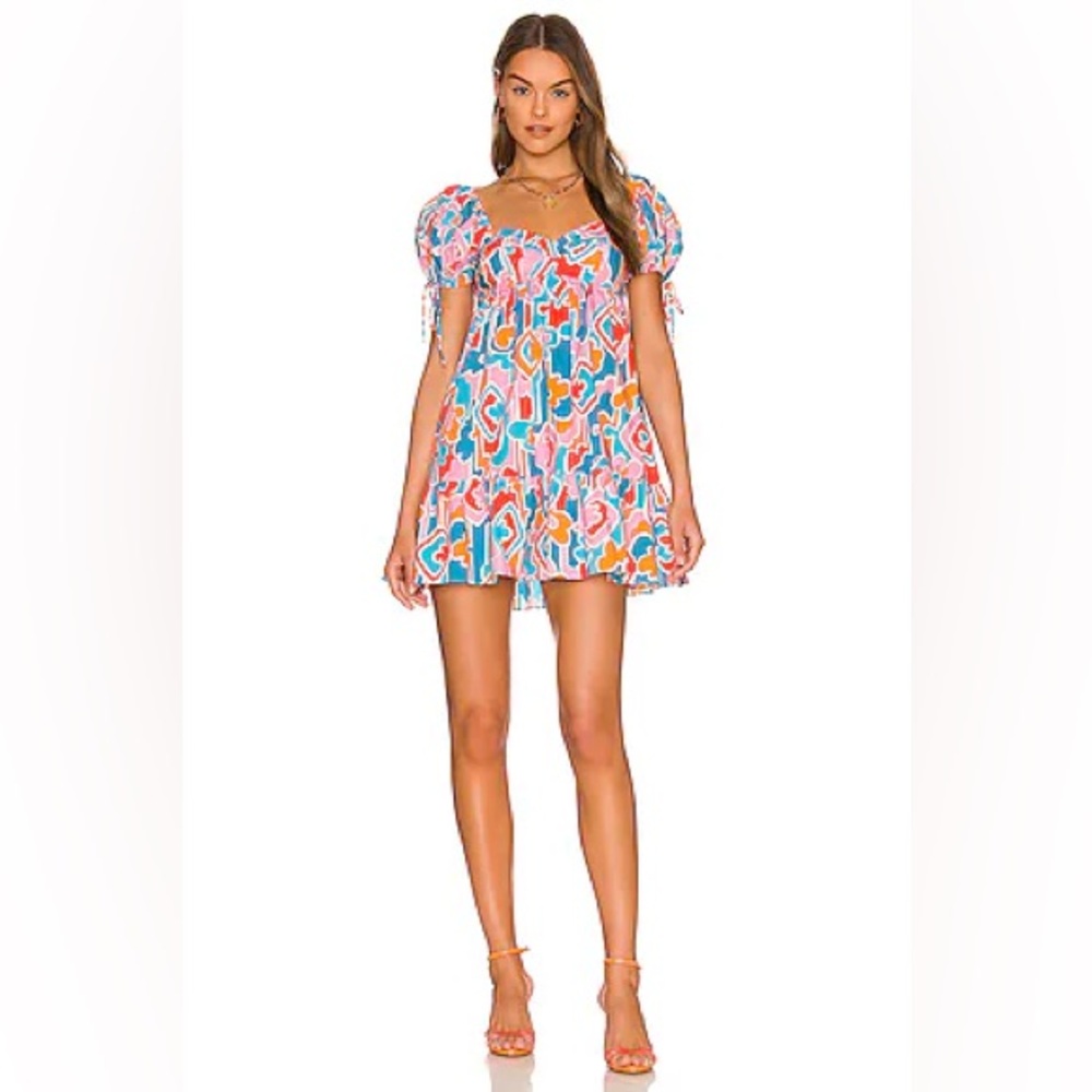 Amanda Uprichard Sicily Dress in Miami Mini Size XS Colorful